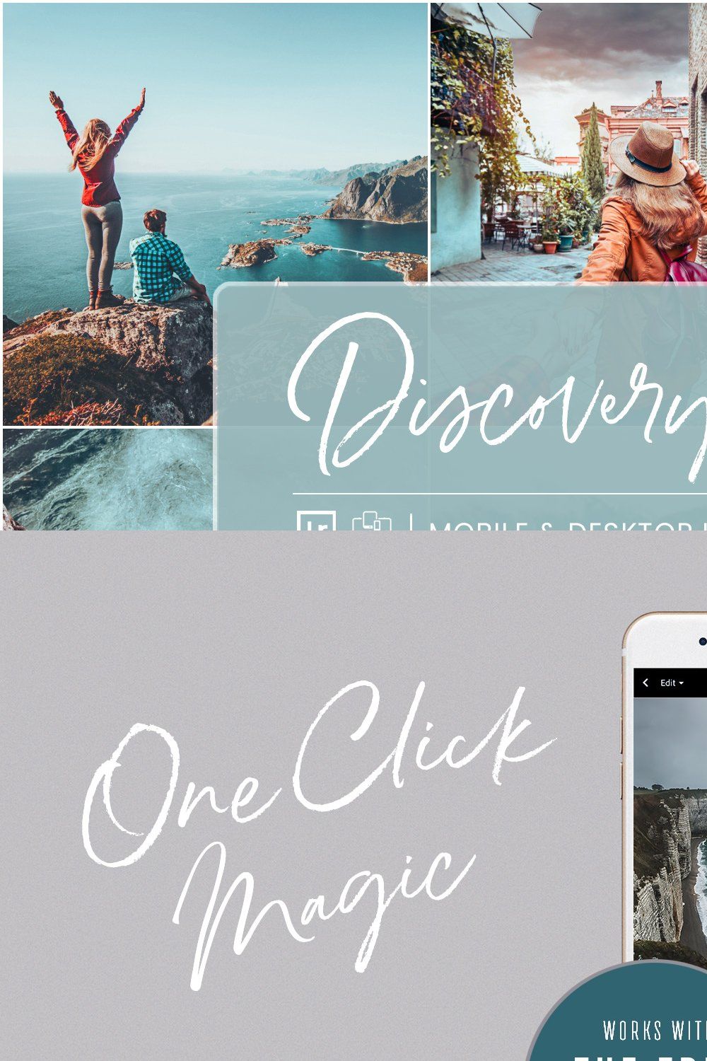 DISCOVERY ISLAND LIGHTROOM PRESETS pinterest preview image.