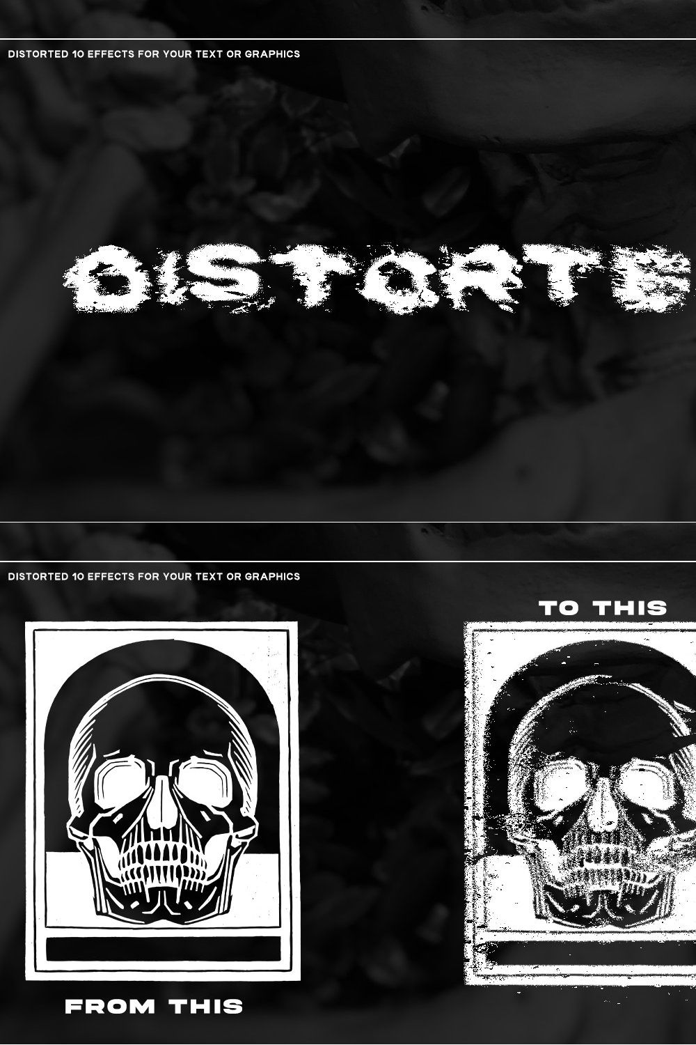DISTORTED - DISTORTION EFFECT pinterest preview image.