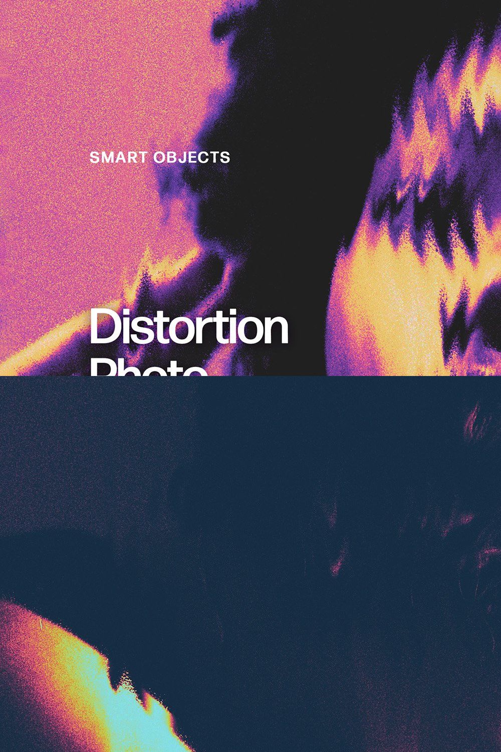 Distortion Photo Effect pinterest preview image.