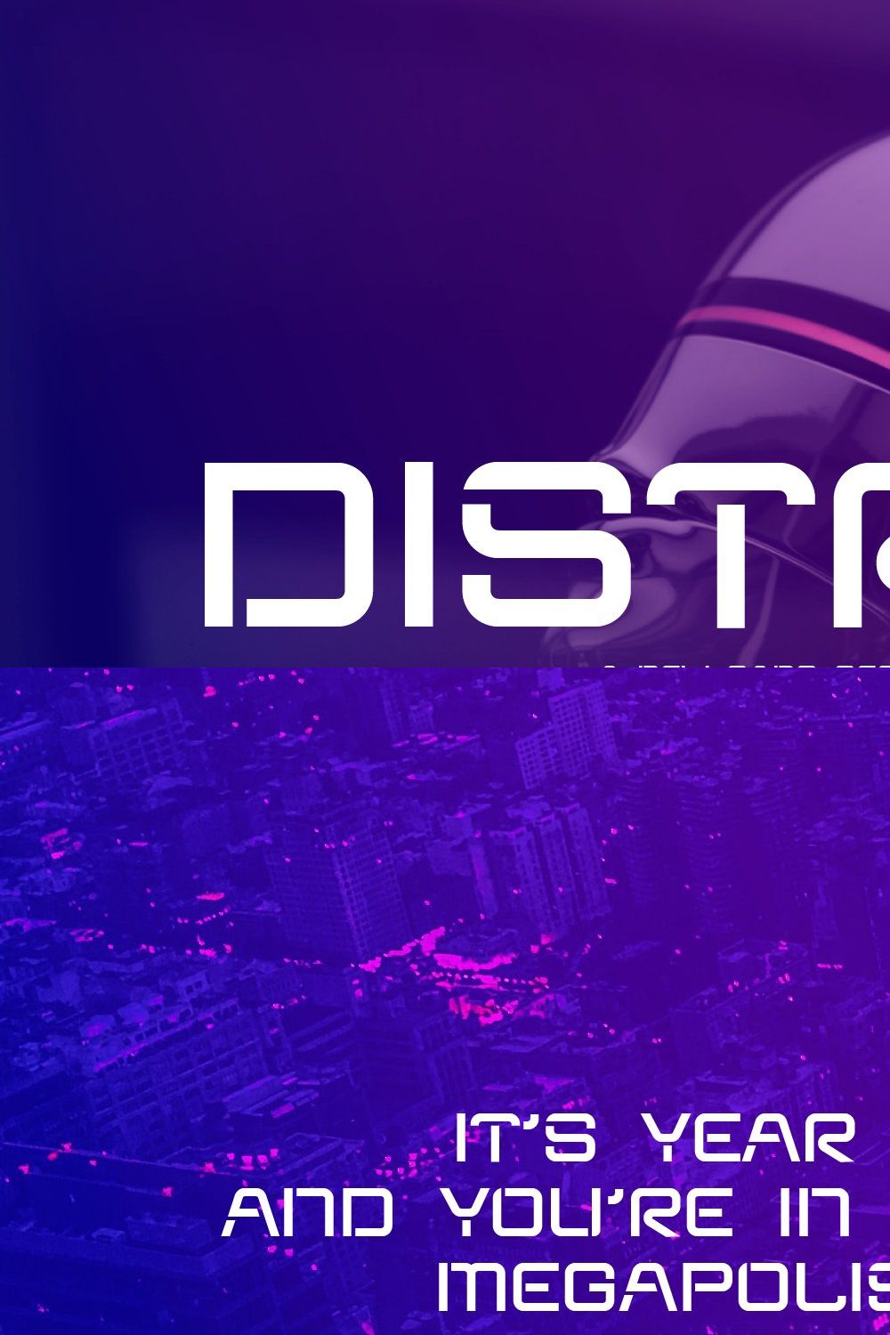 District - Futuristic Sans pinterest preview image.