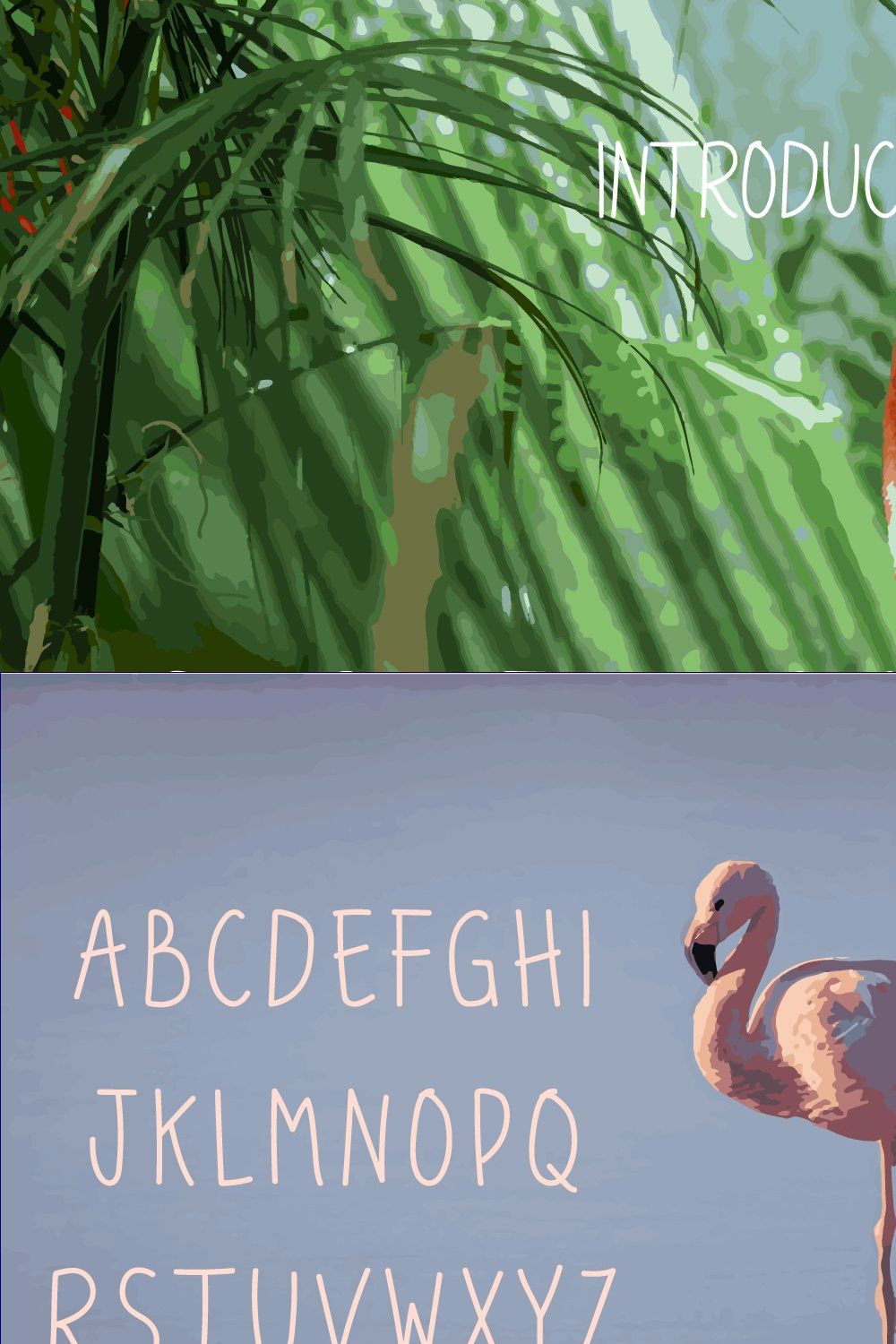 Doflamingo - Handwritten Font pinterest preview image.