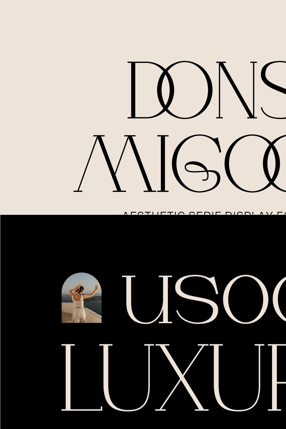 Dons Migock - Elegant Typeface pinterest preview image.