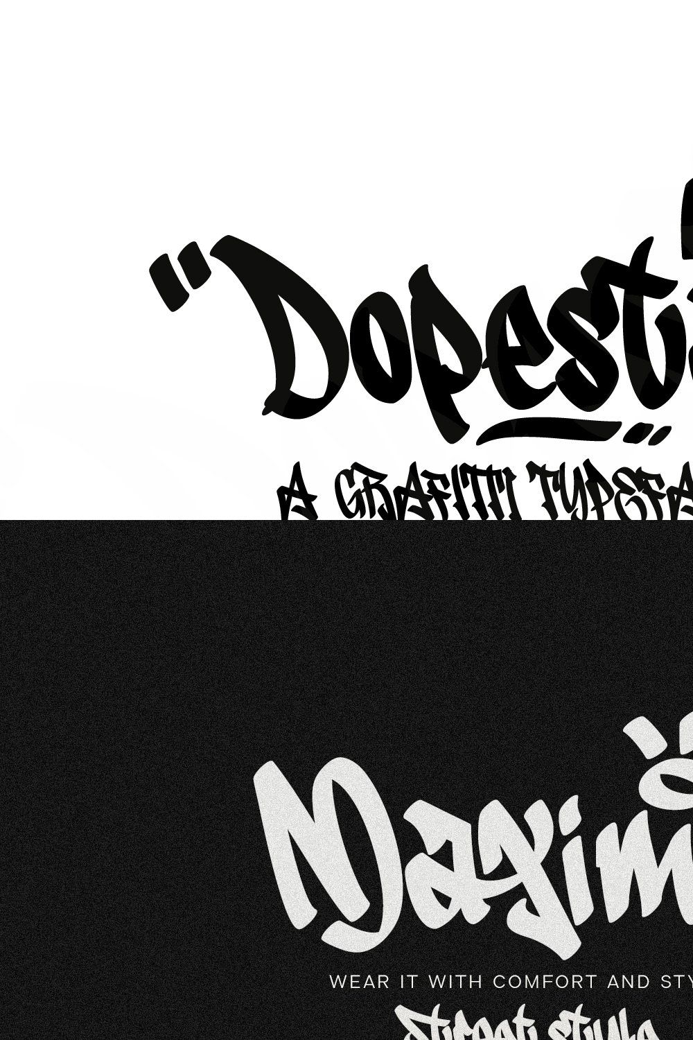 Dopestar - Grafitti Typeface pinterest preview image.