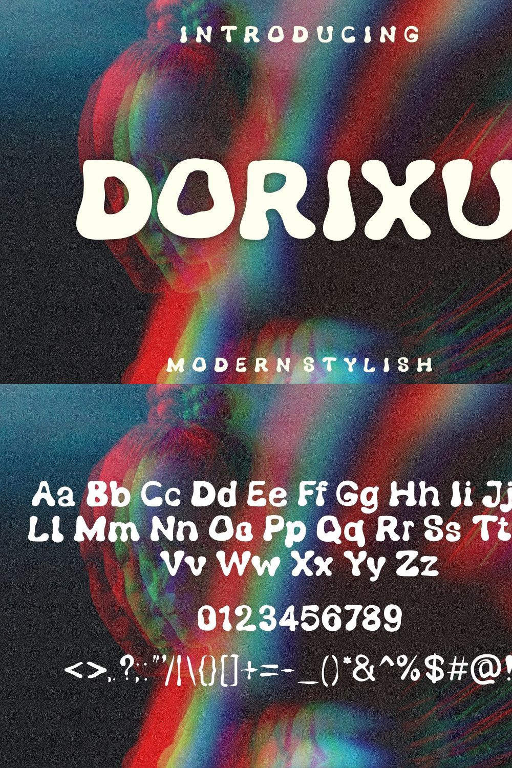 Dorixu Font pinterest preview image.