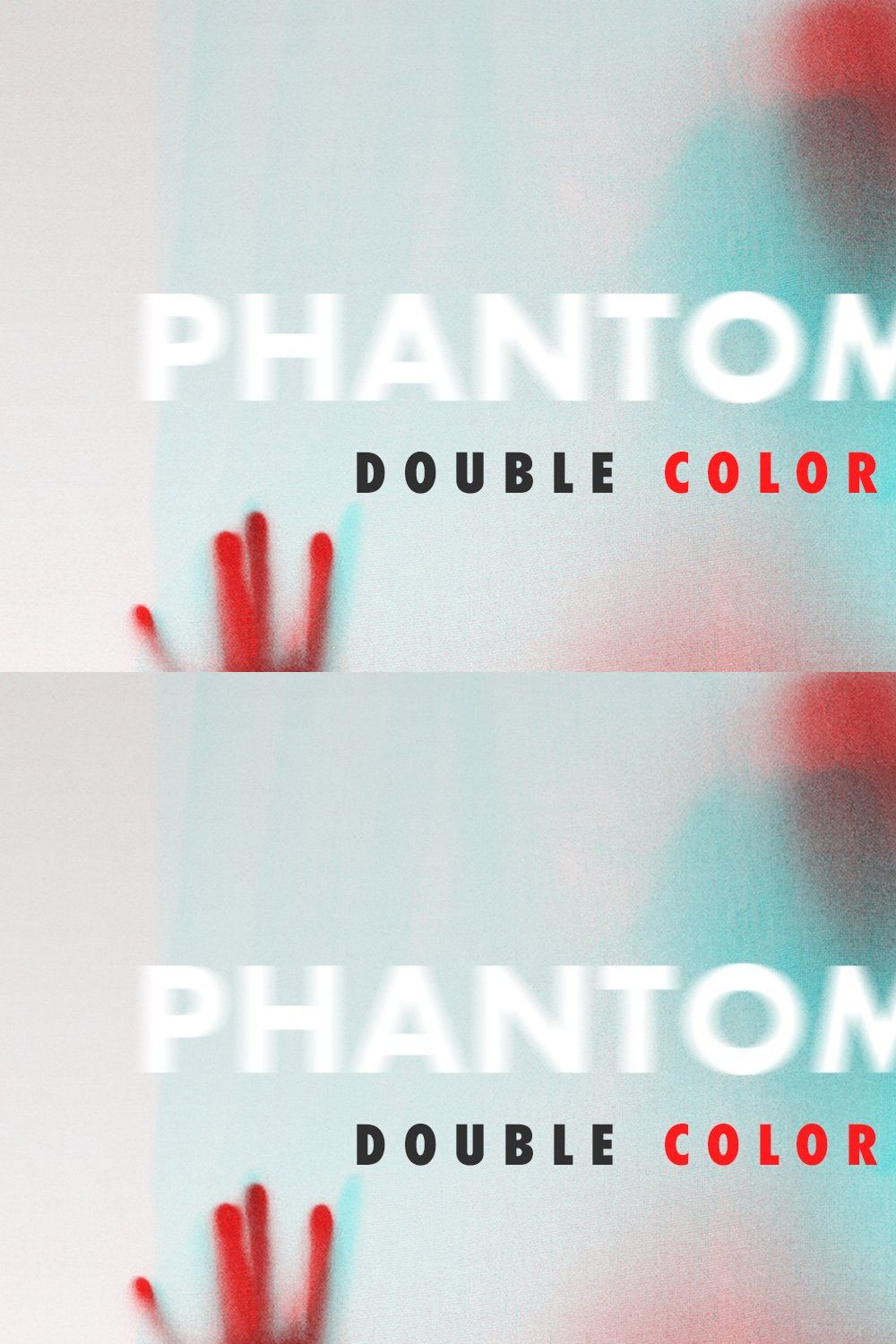 Double Color Exposure Effect pinterest preview image.