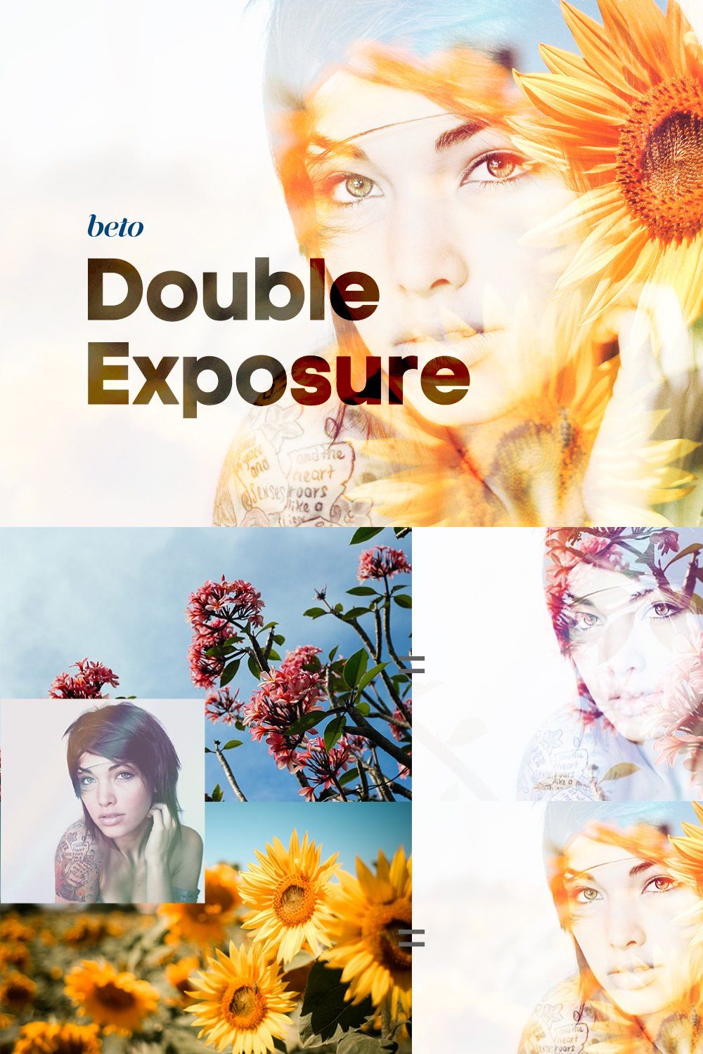 Double Exposure Action pinterest preview image.