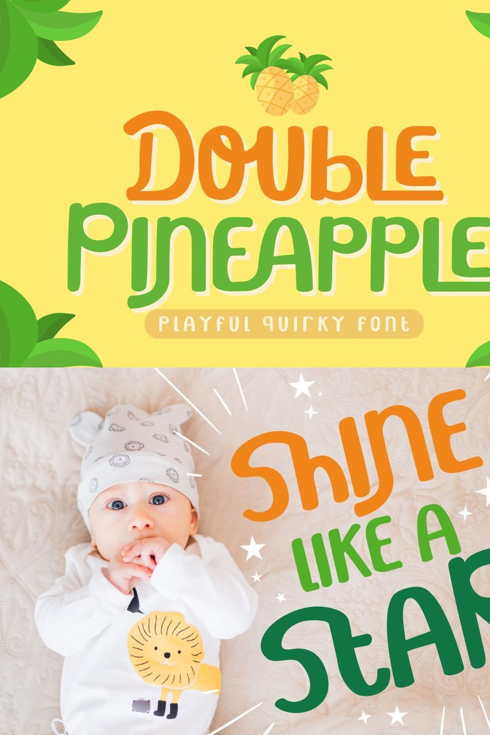 Double Pineapple - Playful Quirky pinterest preview image.