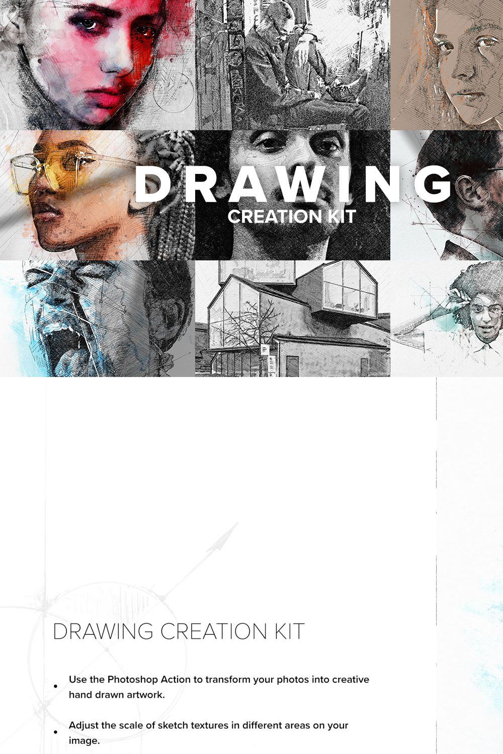 Drawing Creation Kit pinterest preview image.