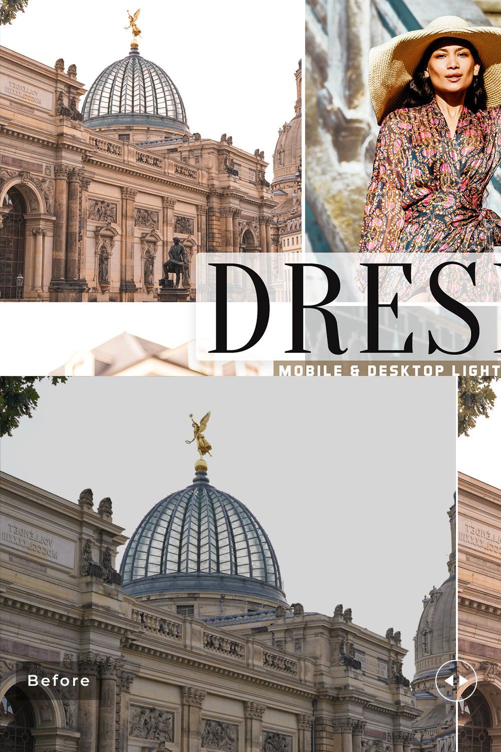 Dresden Pro Lightroom Presets pinterest preview image.