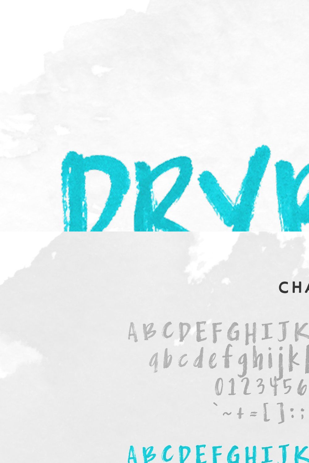 Drybrush — OpenType SVG Font Trio pinterest preview image.