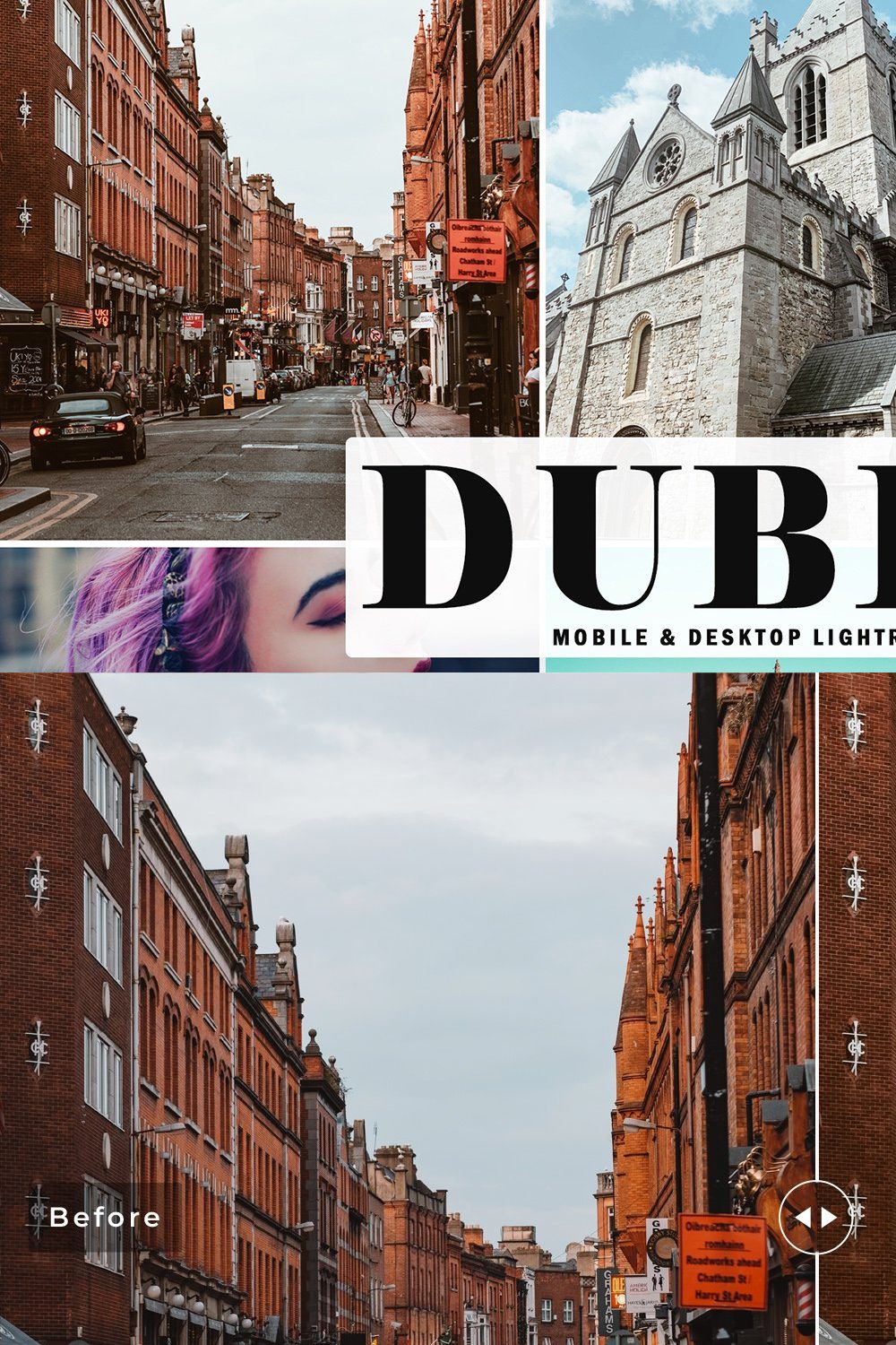 Dublin Lightroom Presets Pack pinterest preview image.