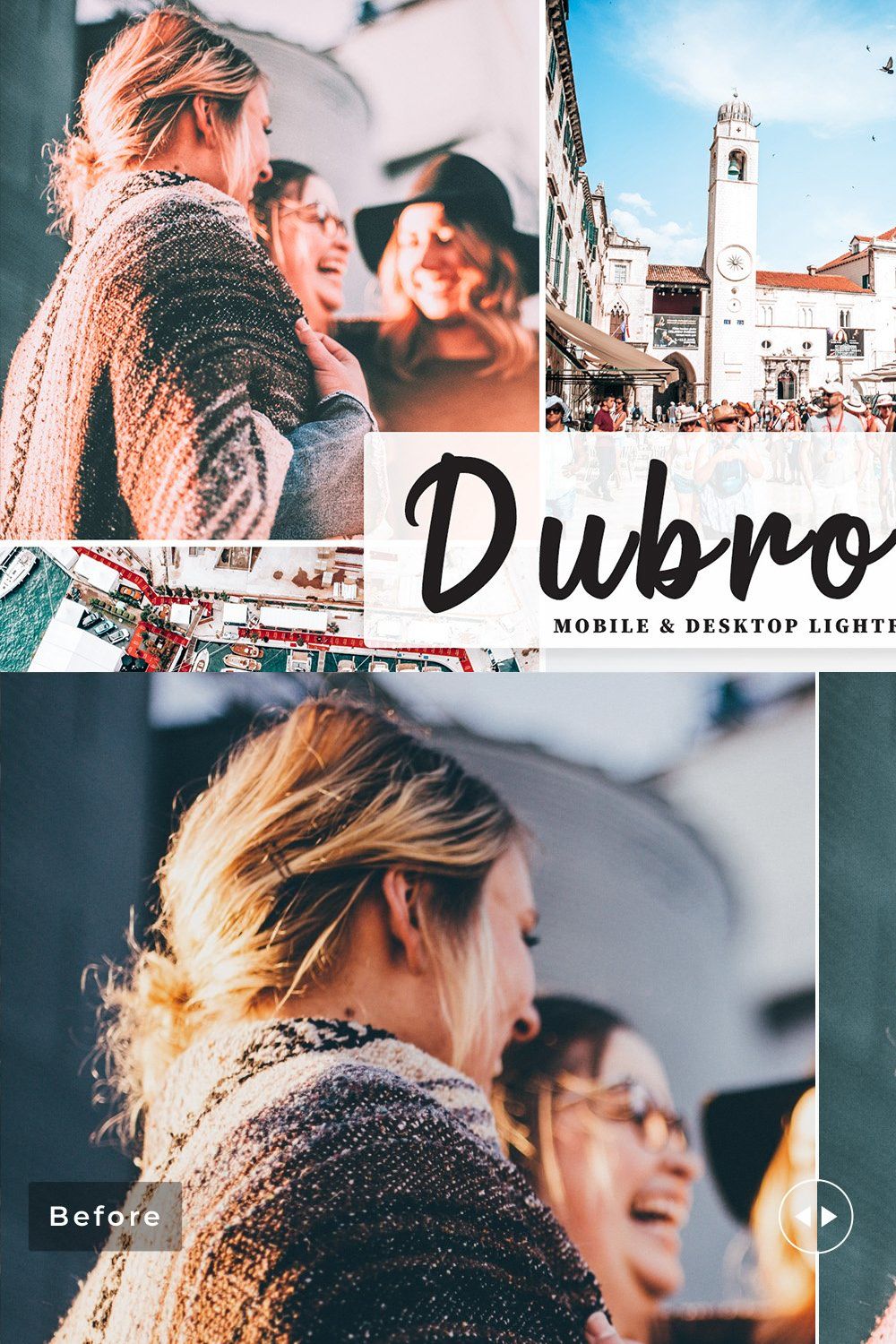 Dubrovnik Lightroom Presets Pack pinterest preview image.