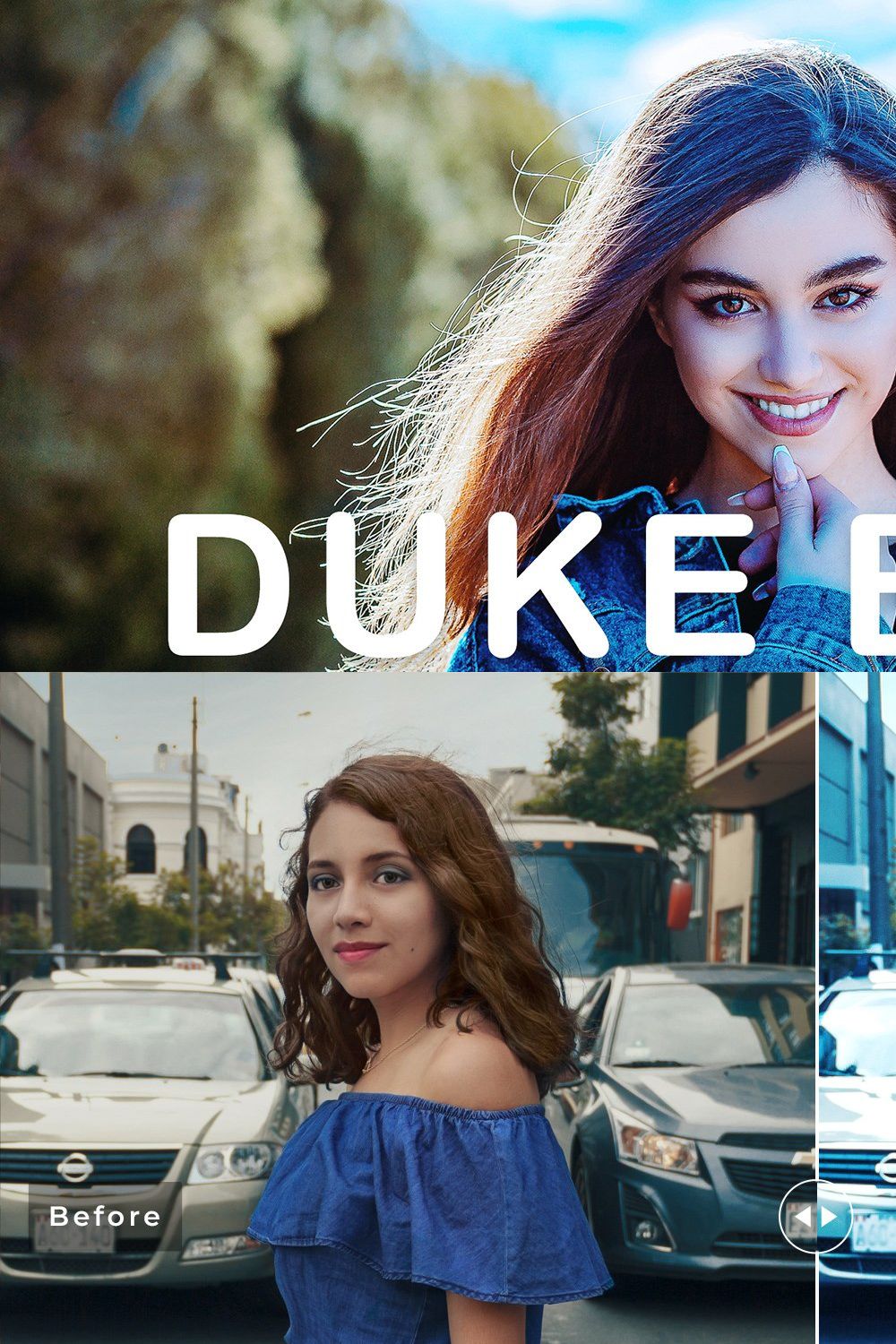 Duke Blue Pro Lightroom Presets pinterest preview image.