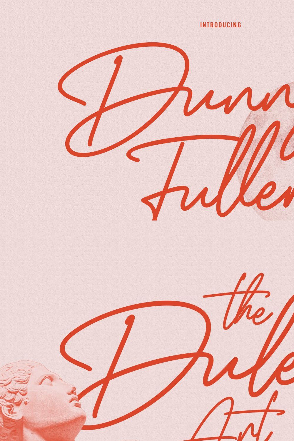 Dunny Fuller Signature Font pinterest preview image.