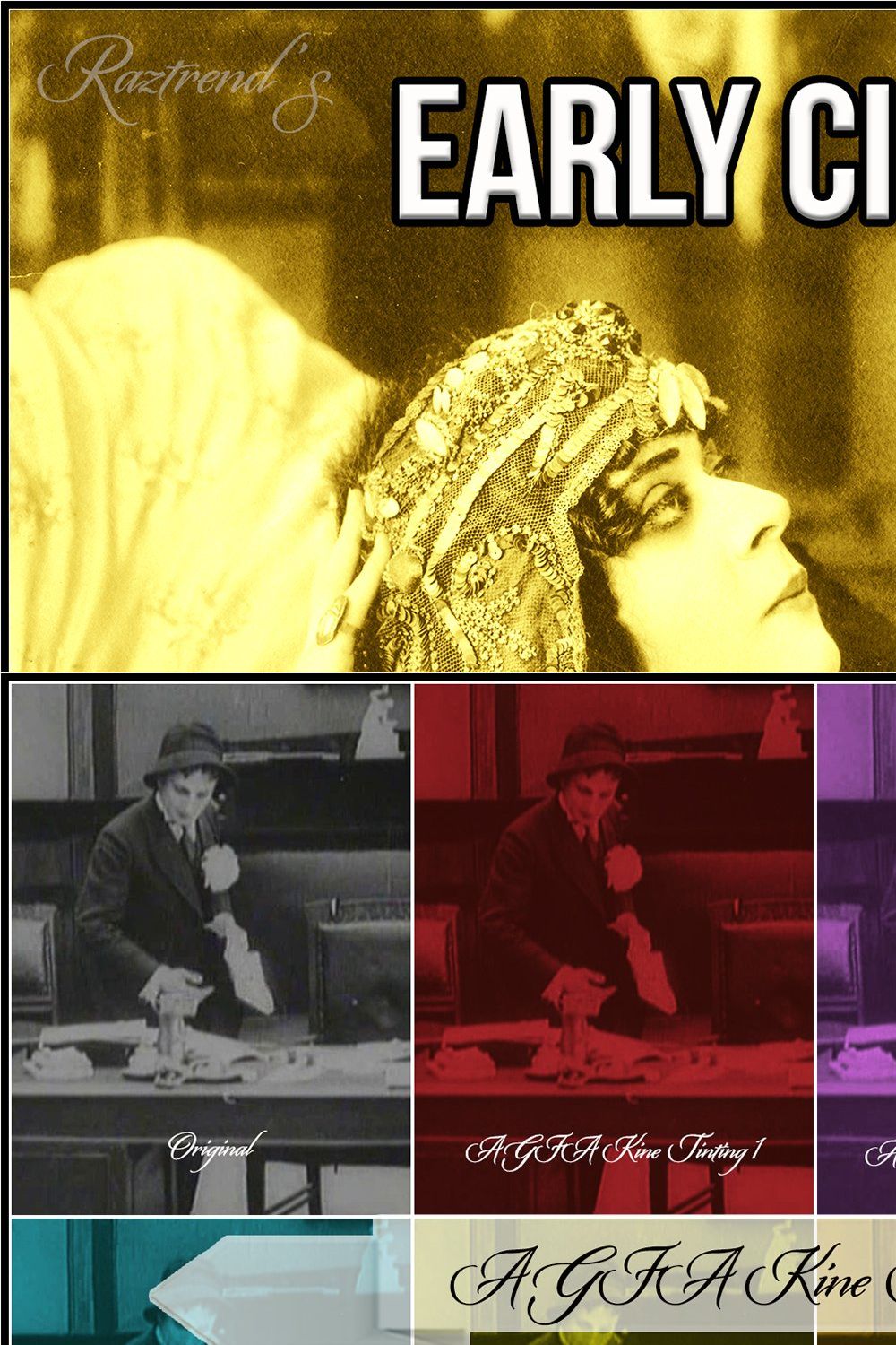 Early Cinema Tinting & Toning LUTs pinterest preview image.