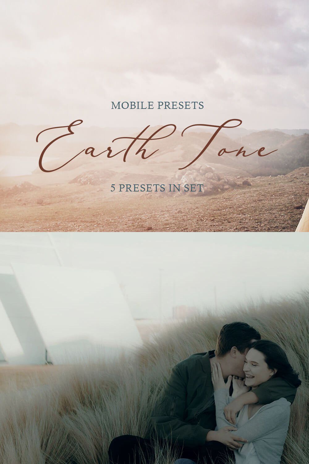 Earth Tone Mobile Presets pinterest preview image.