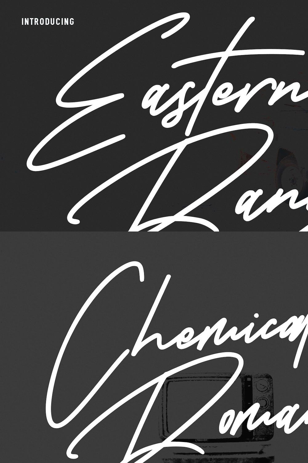 Eastern Ranger Signature Script Font pinterest preview image.