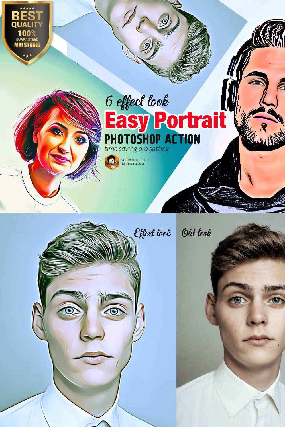 Easy Portrait pinterest preview image.