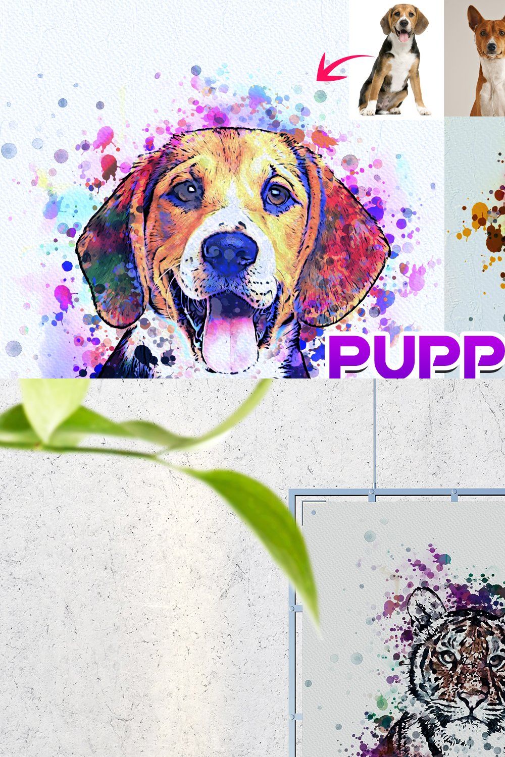 Easy Puppy Paint Plugin pinterest preview image.