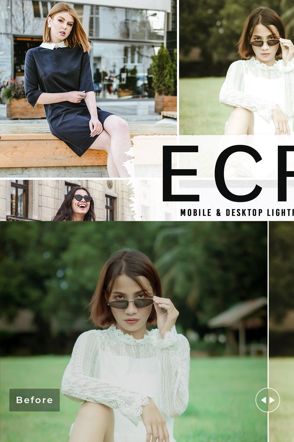 Ecru Pro Lightroom Presets pinterest preview image.