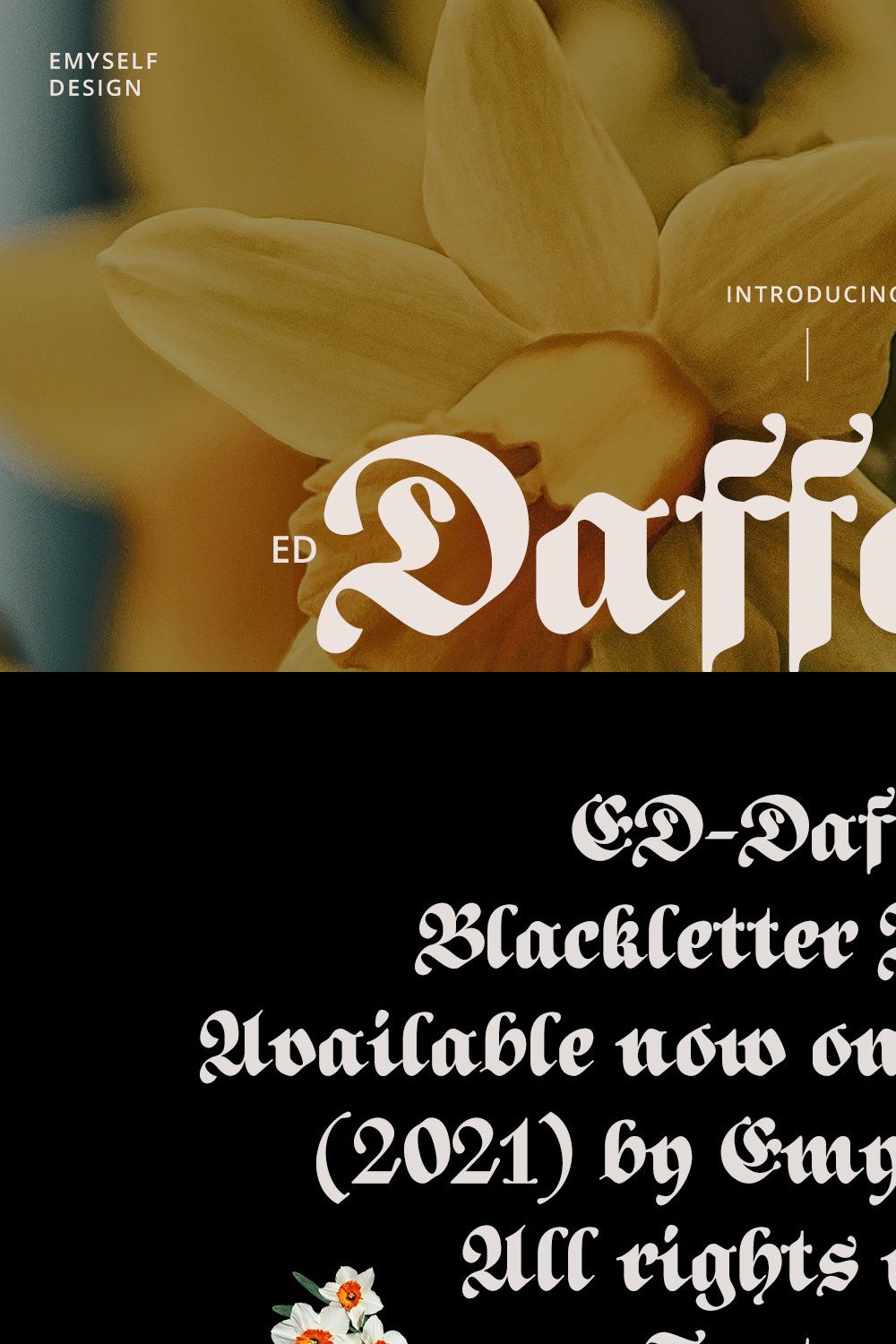 ED Daffodil pinterest preview image.