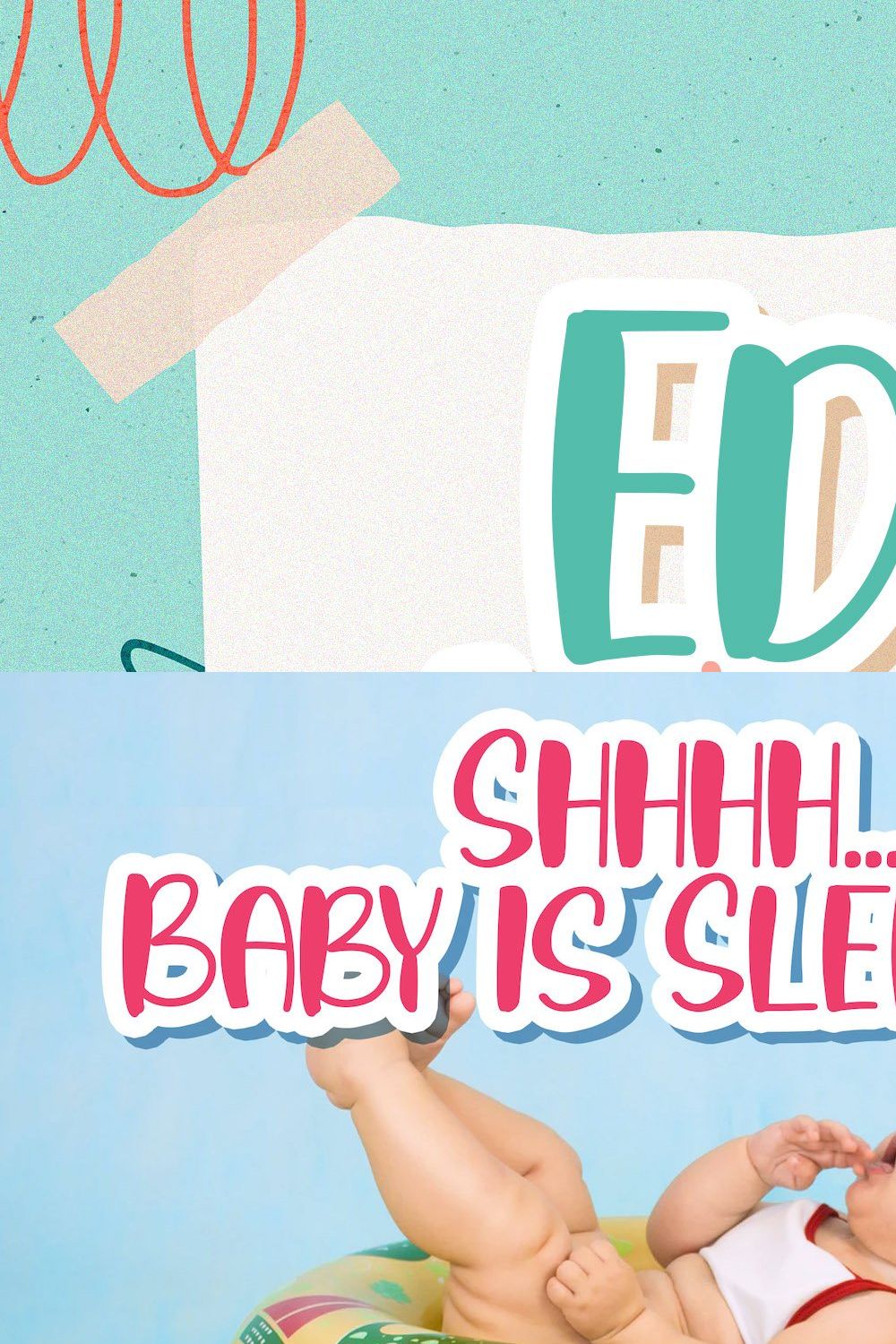 Edgar Wesley - Playful Display Font pinterest preview image.