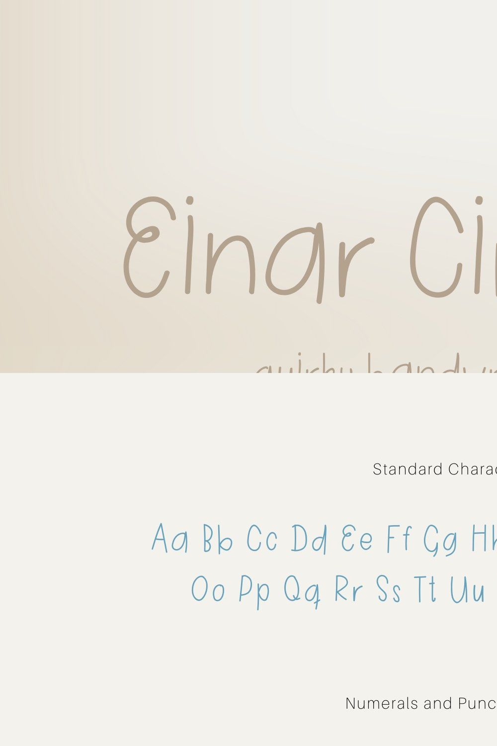 Einar Circuson Quirky & Fun Font pinterest preview image.