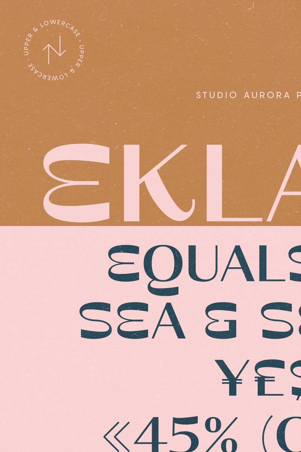 Ekland – Quirky Funky Display Font pinterest preview image.