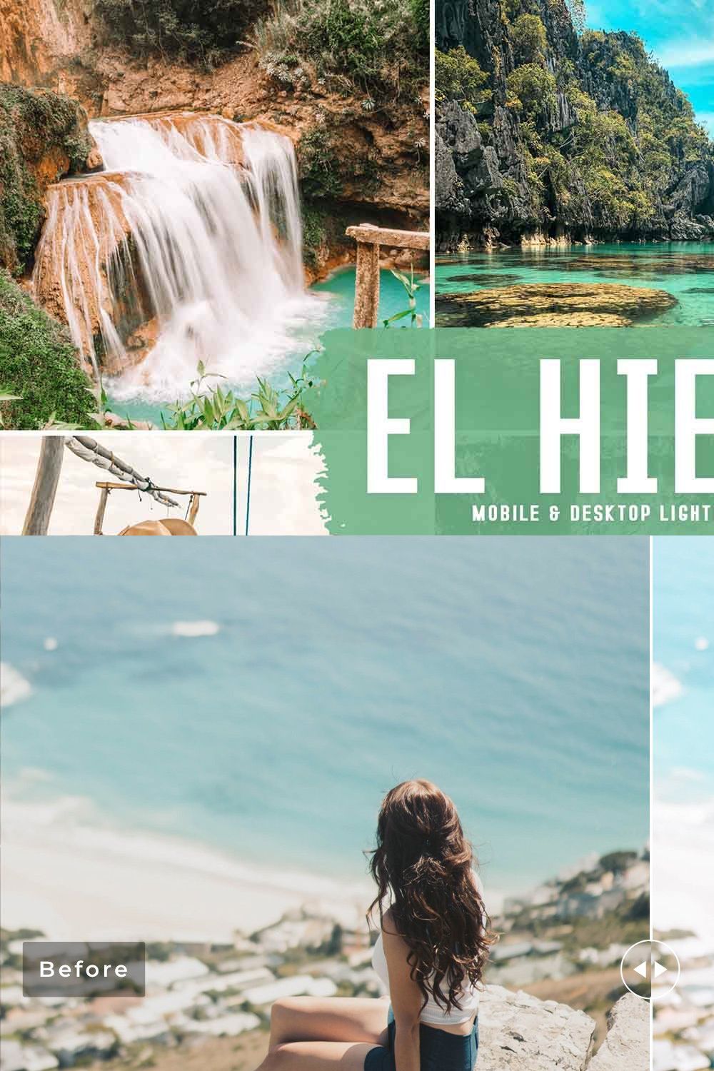 El Hierro Pro Lightroom Presets pinterest preview image.