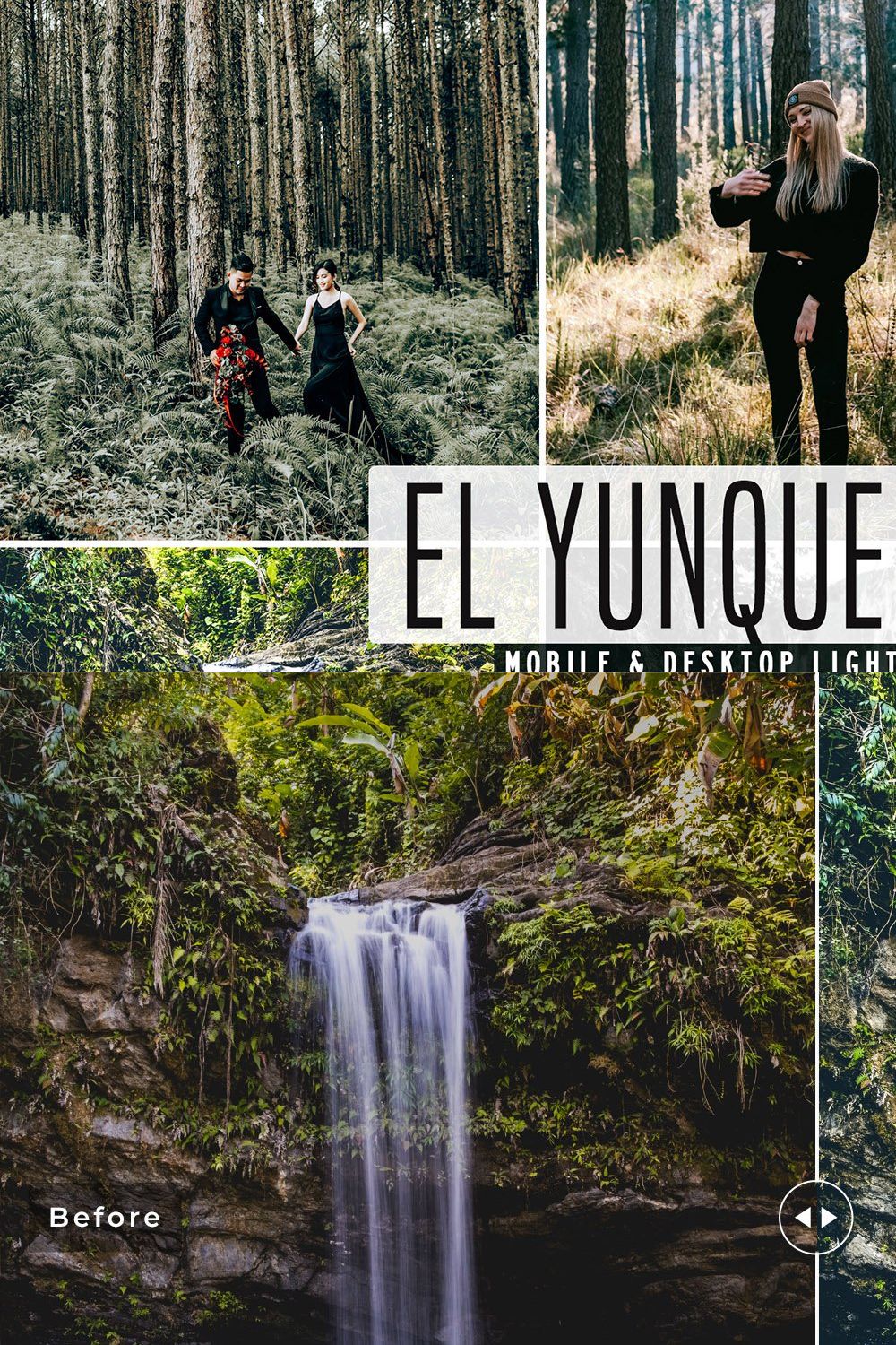 El Yunque Forest Lightroom Presets pinterest preview image.