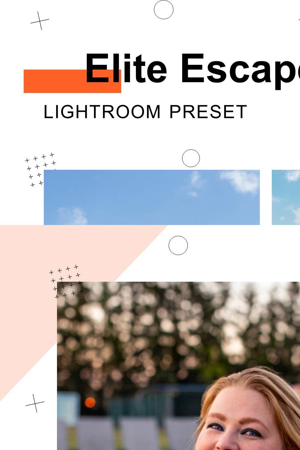 Elite Escape - Lightroom Presets pinterest preview image.