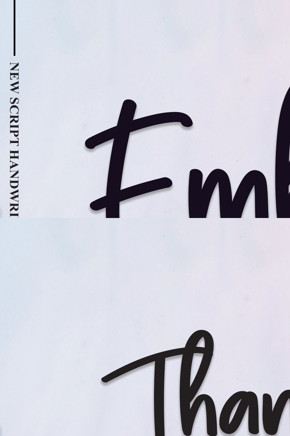 Embrio | Script Font pinterest preview image.