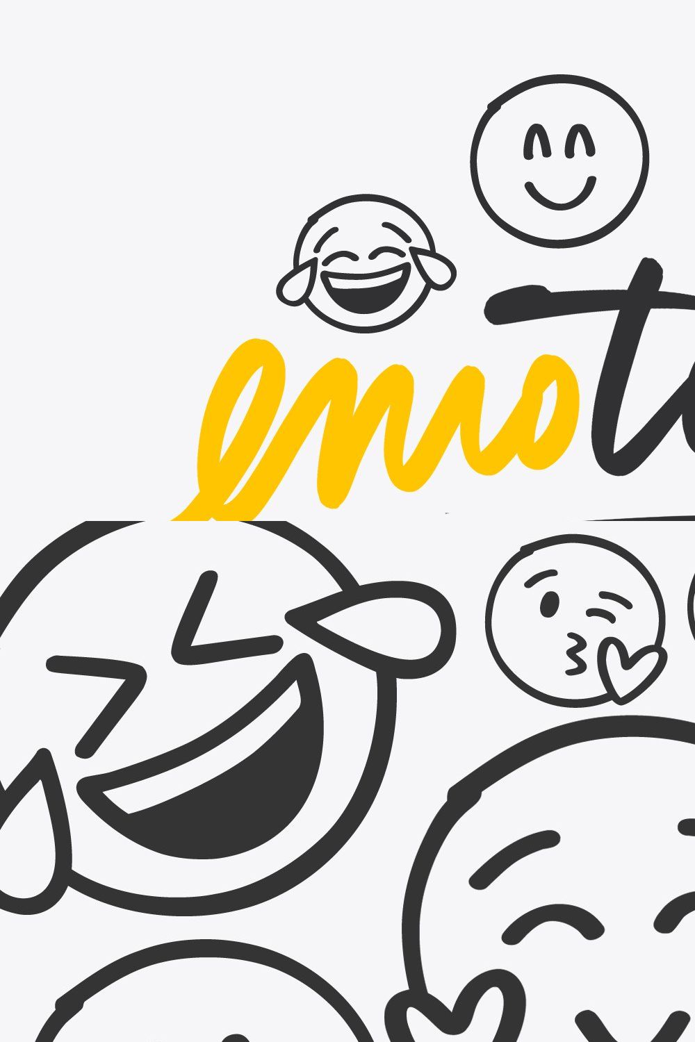 Emoji Font - Dingbats Font pinterest preview image.