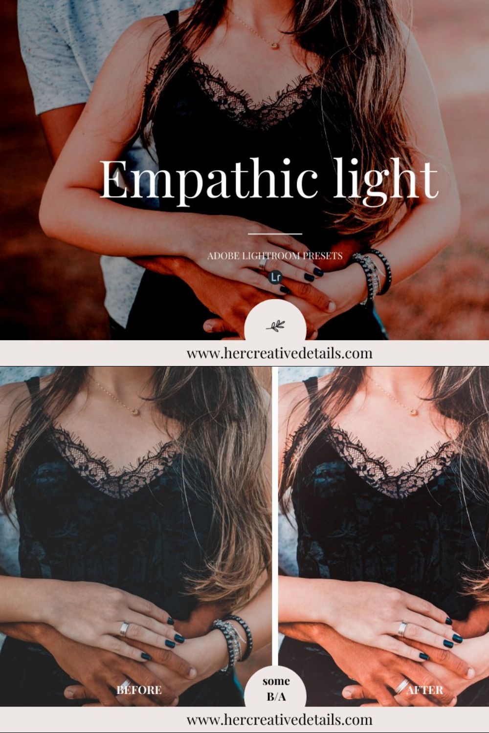 Empathic light preset pinterest preview image.