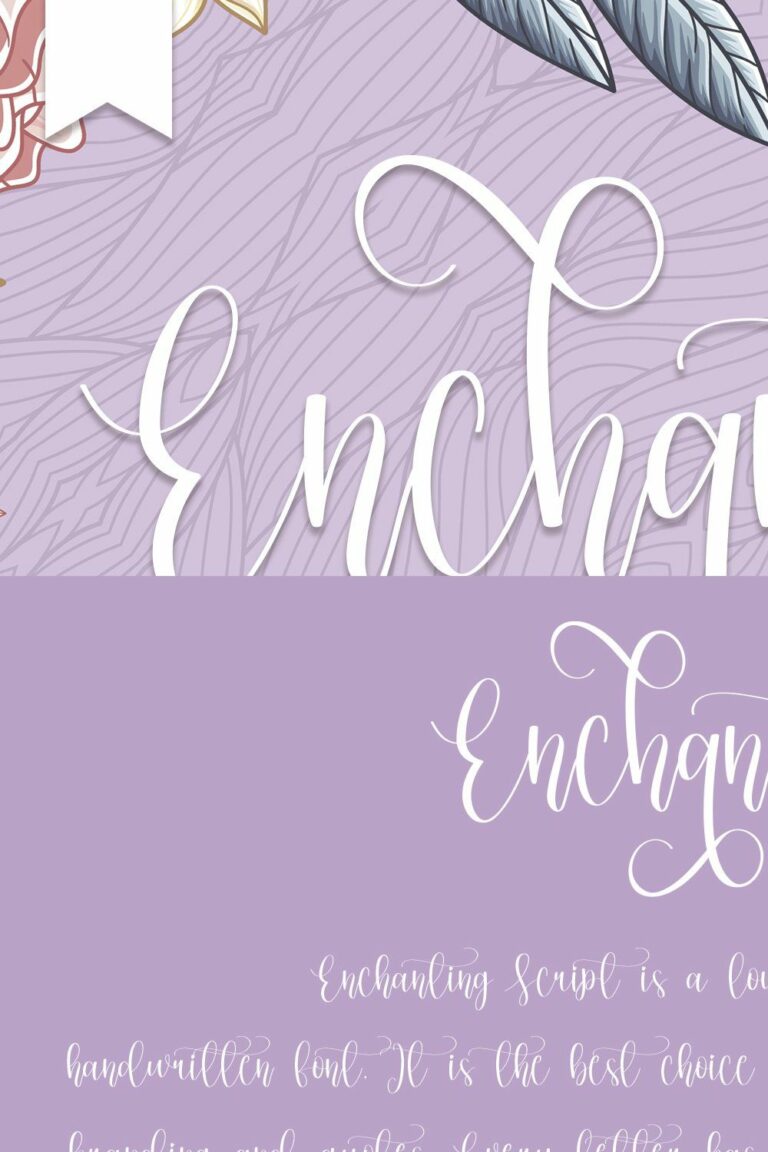 Enchanting Script font MasterBundles