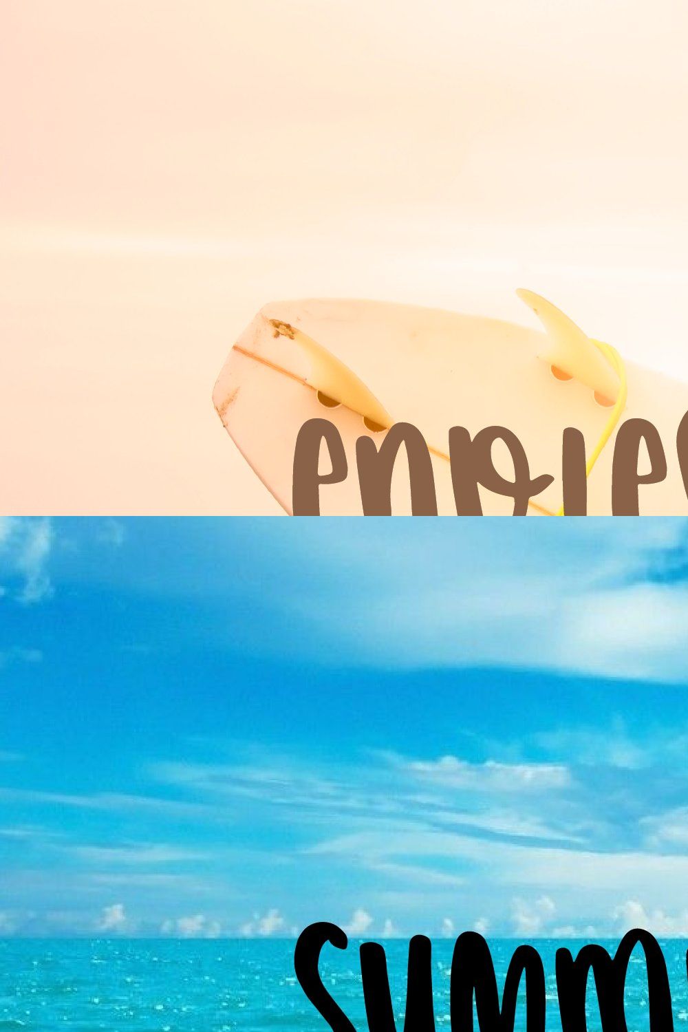 Endless Summer Font Duo pinterest preview image.