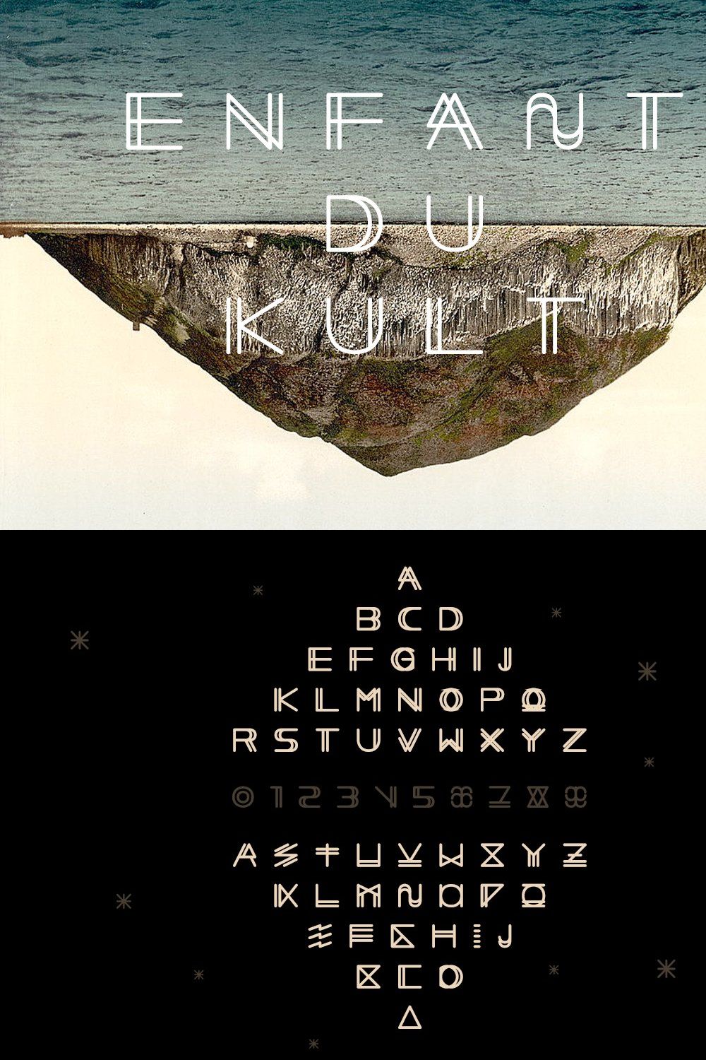 Enfant du Kult - font pinterest preview image.