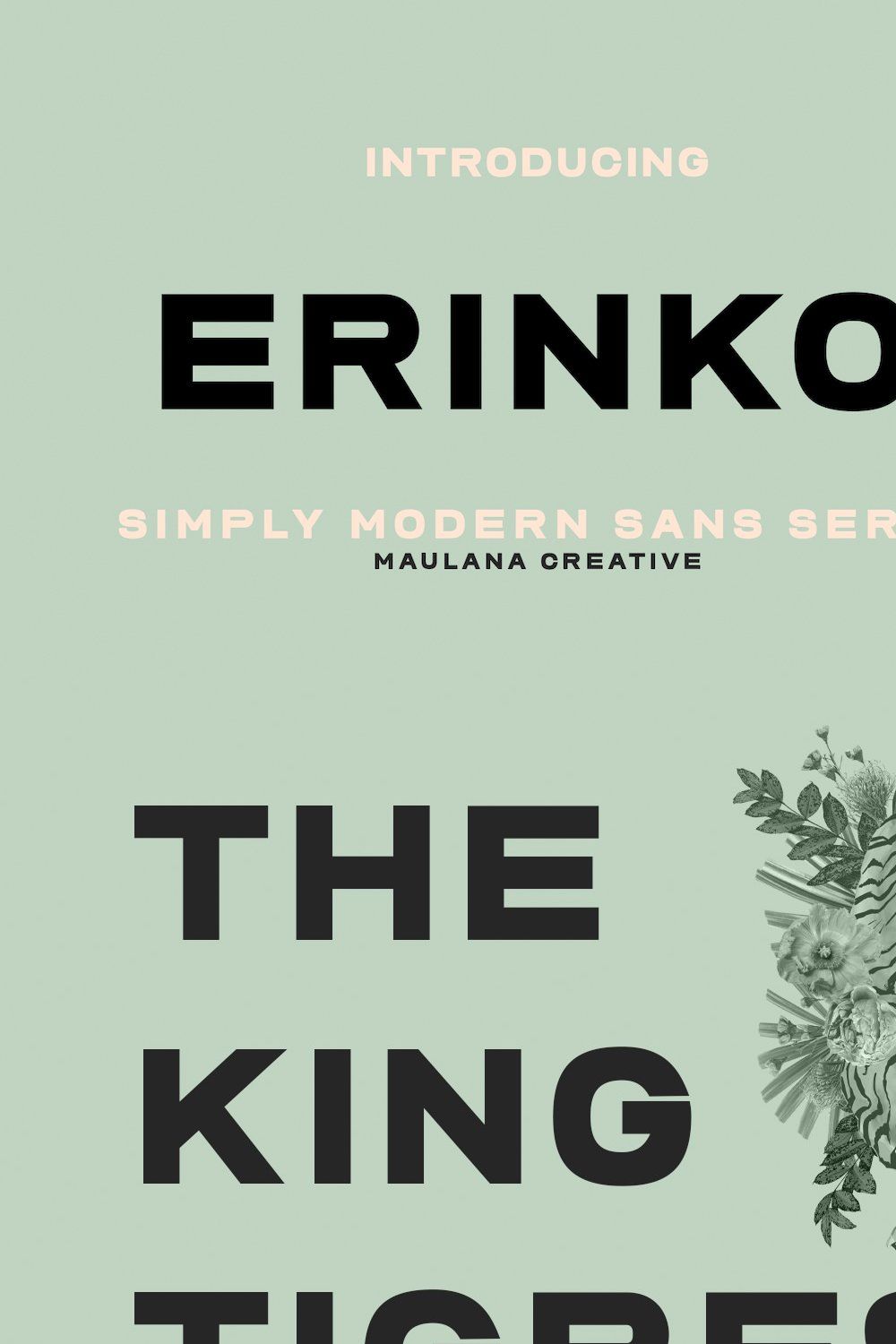 Erinko Simply Modern Sans Serif pinterest preview image.