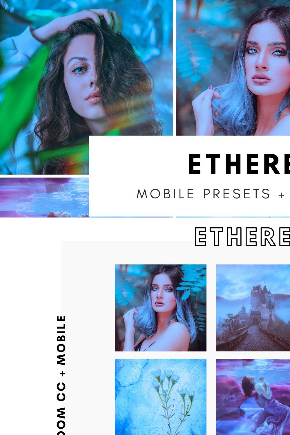 Ethereal Mobile Lightroom Presets pinterest preview image.