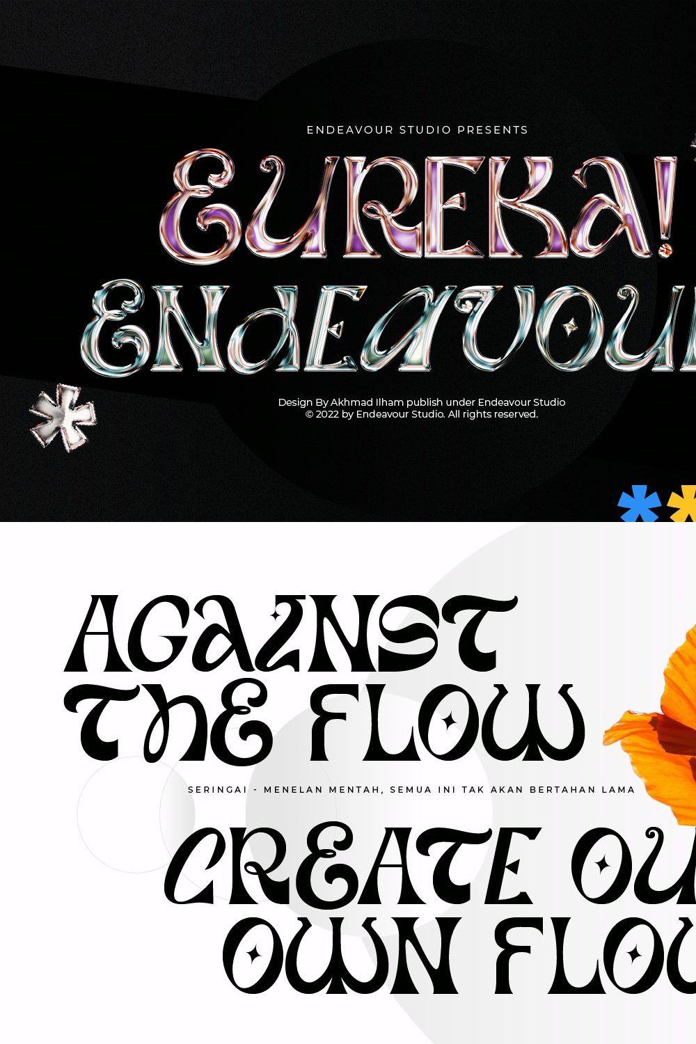 Eureka Serif Display Font pinterest preview image.