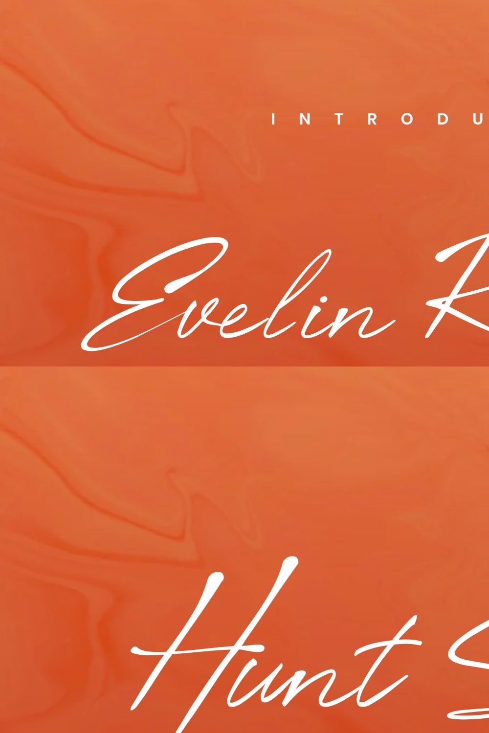 Evelin Reafeth - Script Font pinterest preview image.