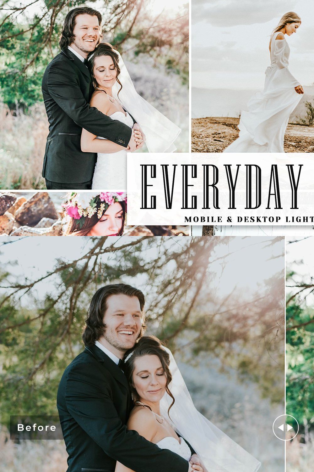 Everyday Bright Lightroom Presets pinterest preview image.