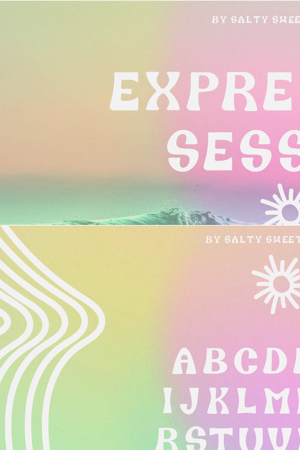 Expression Session Display Font pinterest preview image.