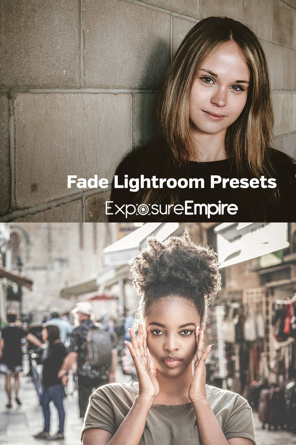 Fade Lightroom Presets pinterest preview image.