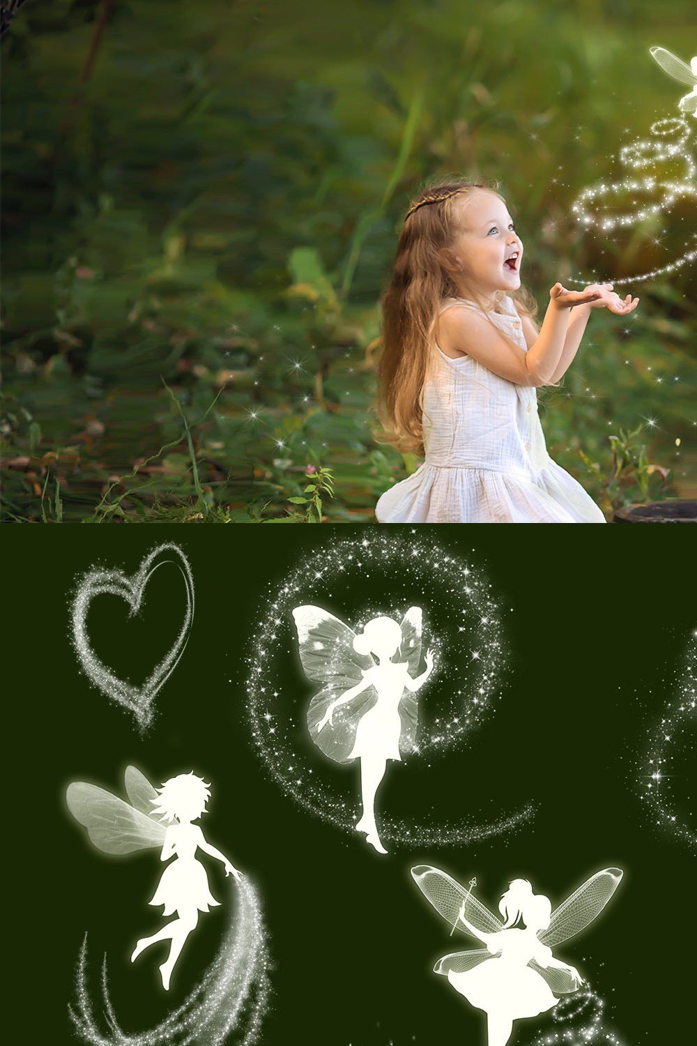 Fairy tale overlays pinterest preview image.