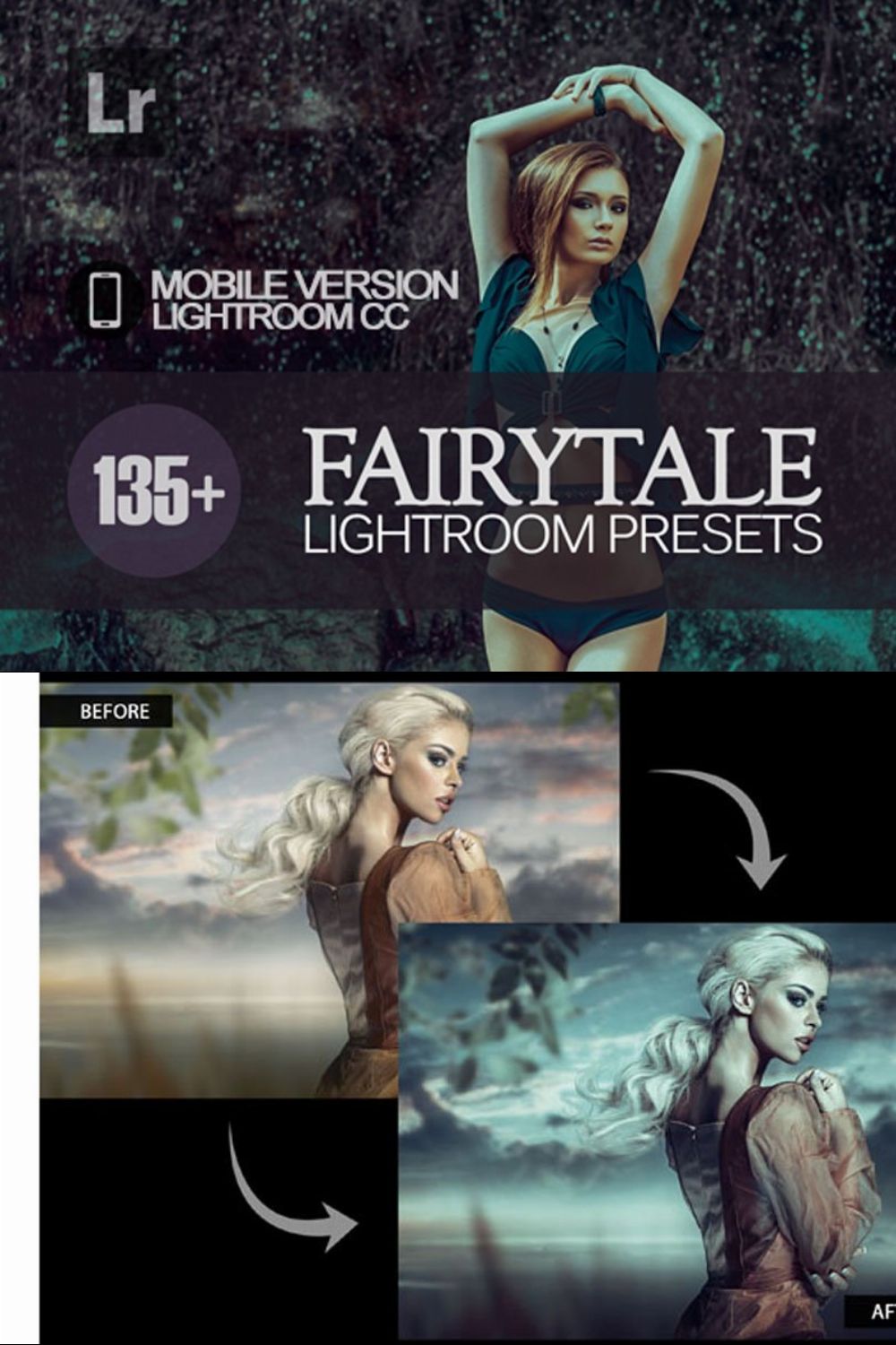 Fairytale Lightroom Mobile Presets pinterest preview image.