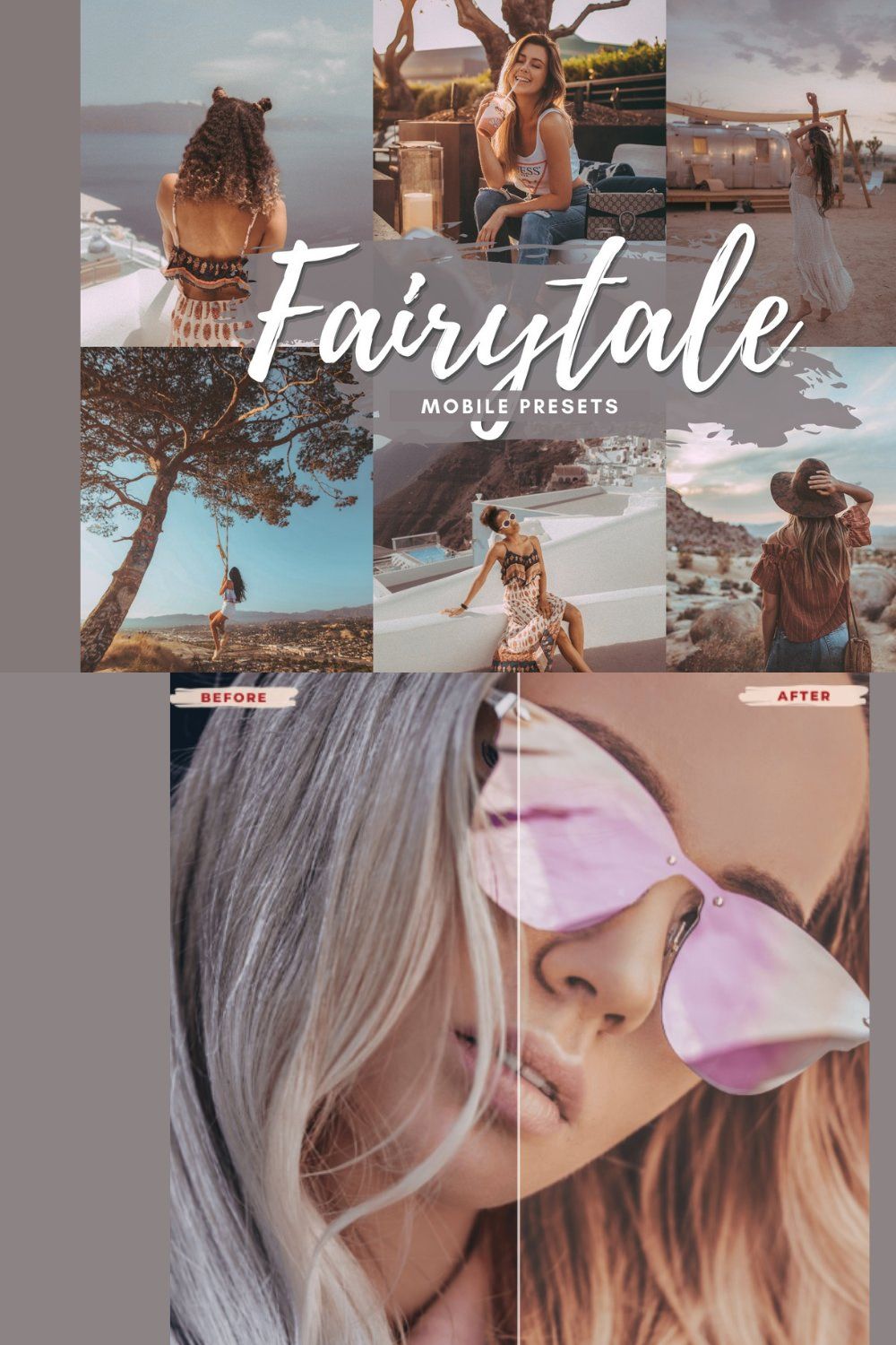 FAIRYTALE Mobile Lightroom Presets pinterest preview image.