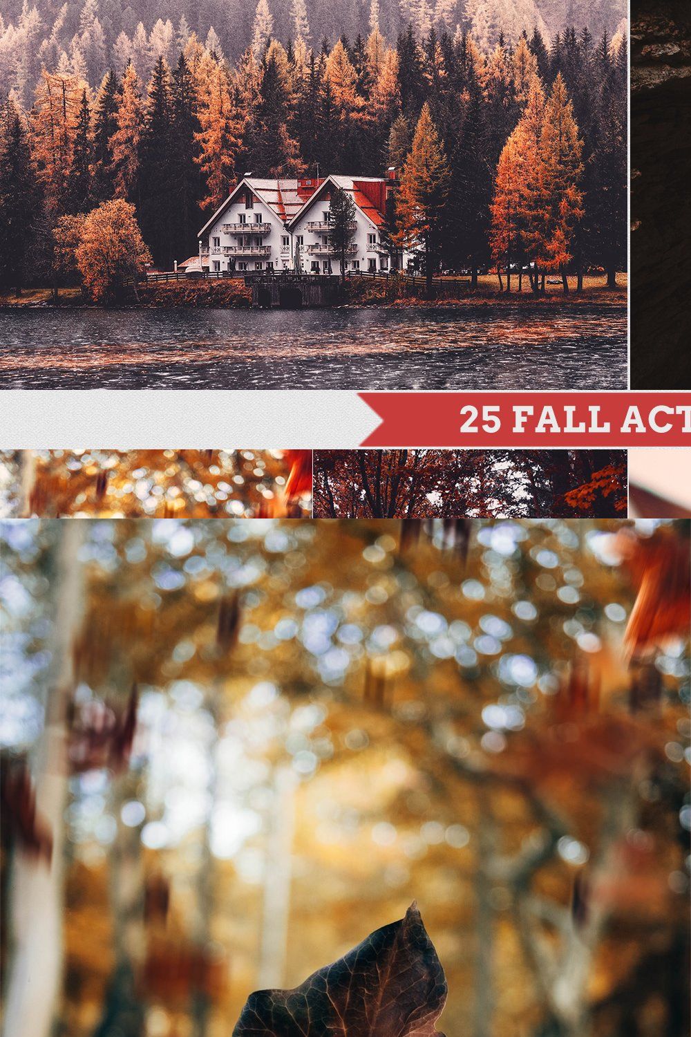 Fall - Autmun Photoshop Actions pinterest preview image.