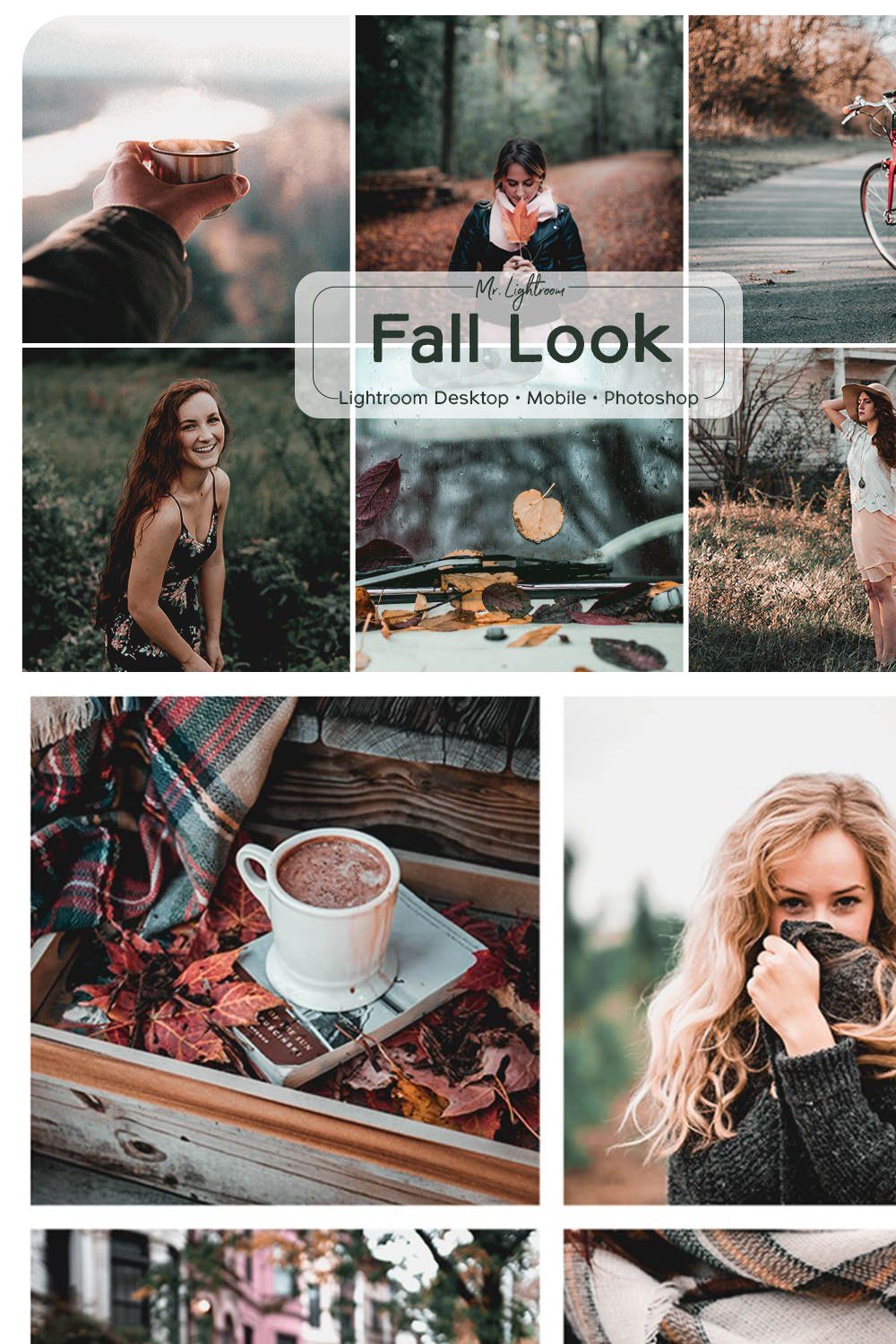 Fall Look Lightroom Presets pinterest preview image.