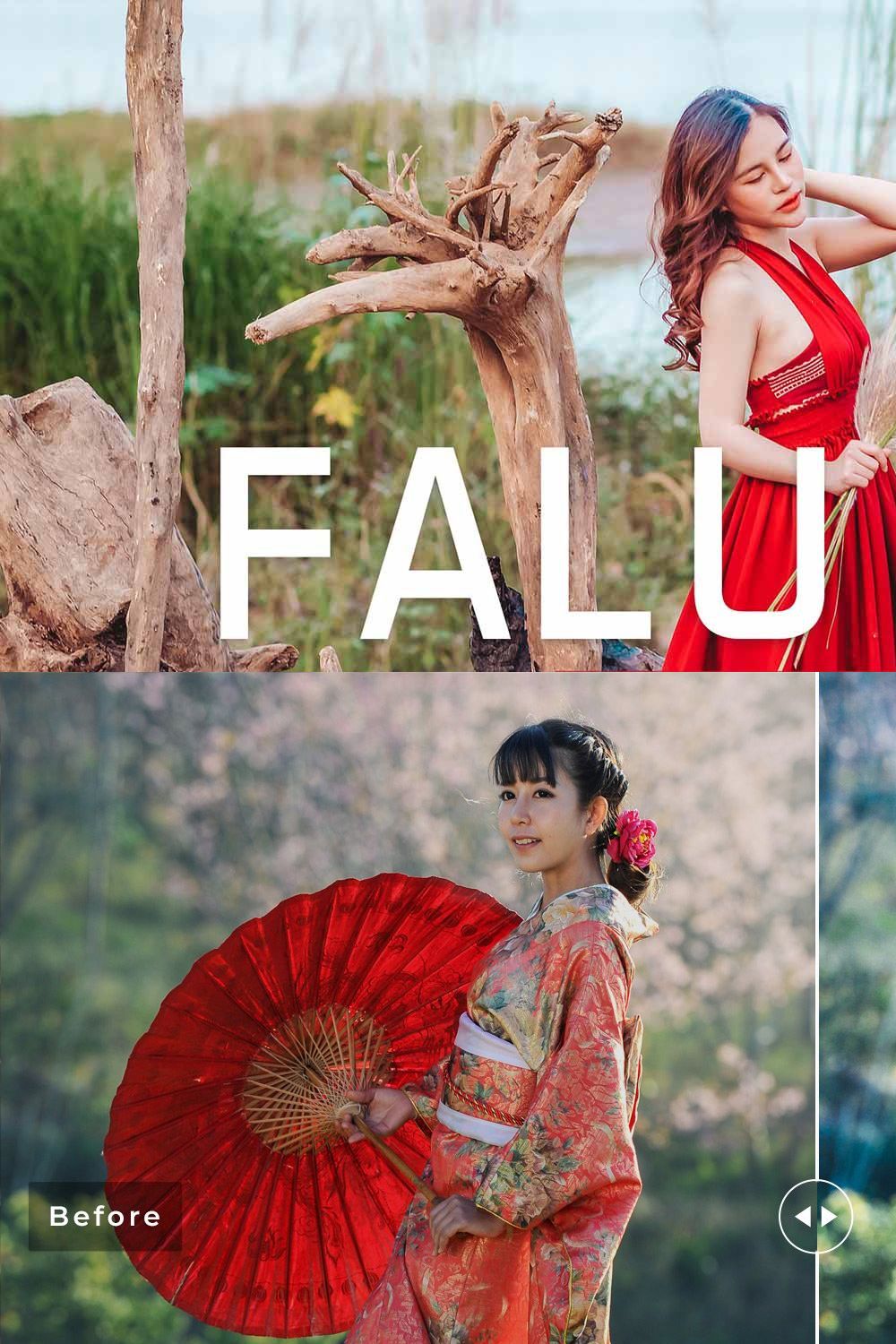 Falu Red Pro Lightroom Presets pinterest preview image.